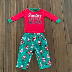 Santa’s Little Helper Pajama Outfit 12 mth